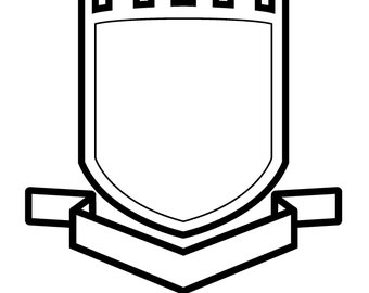 Shield | Crest | Vector Image | Digital Download | JPEG - PNG - PDF | Cut File