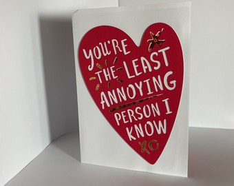 Least annoying Valentine Card