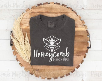 Comfort Colors 1717 Pepper Mockup, 1717 Mockup, Comfort Colors Mockup, Folded Mockup, Fall Mockup, Boho Mockup, Pepper Shirt Mockup