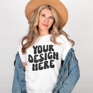 Comfort Colors 1717 Mockup, White Shirt Mockup, 1717 White Mockup, Comfort Colors Model Mockup, Comfort Colors Shirt Mockup, Trendy Mockup