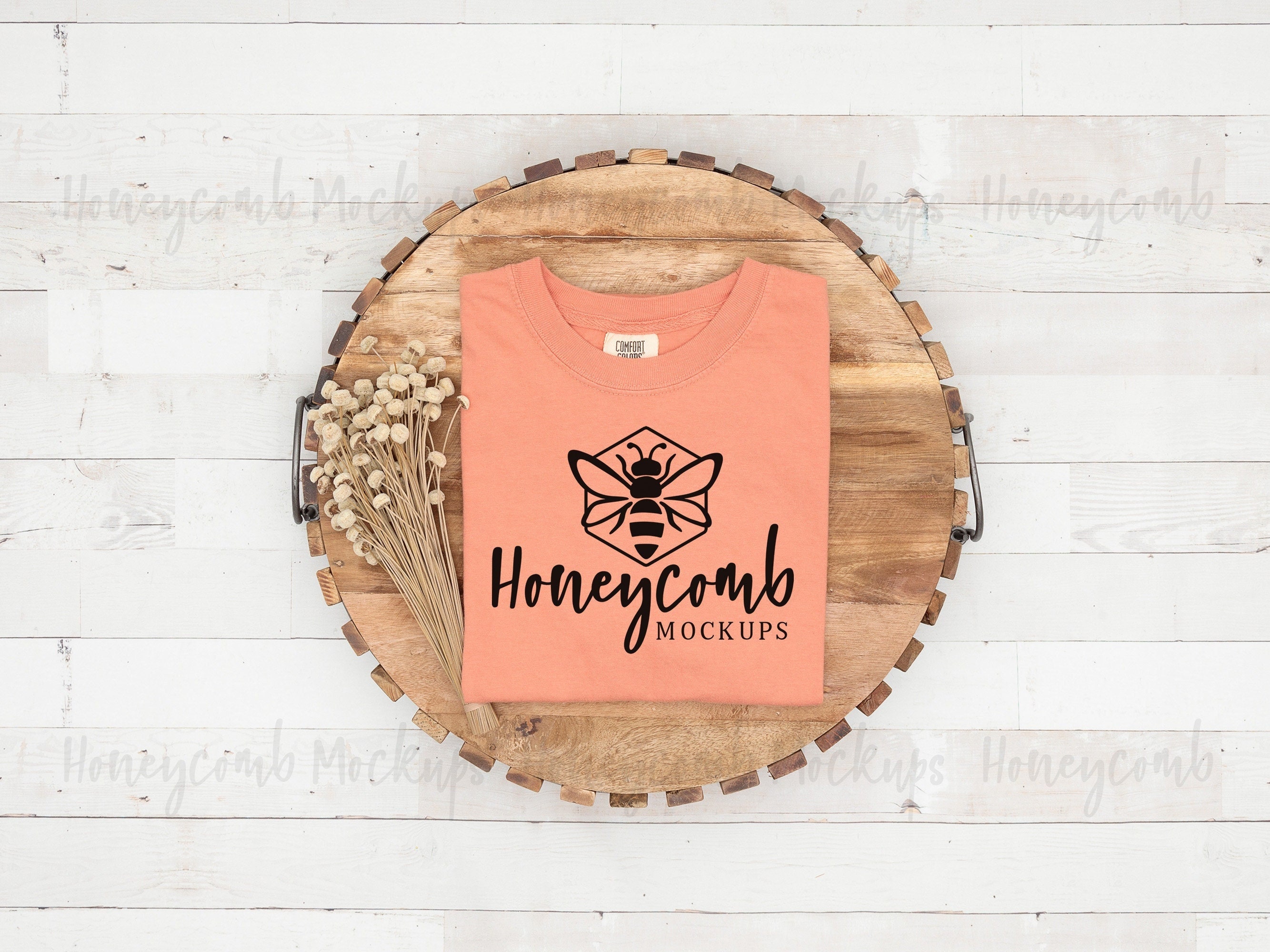 Comfort Colors 1717 Terracotta Mockup, 1717 Mockup, Comfort Colors Mockup, Folded Mockup, Terracotta C1717 Mockup, Boho Mockup, Fall Mockup