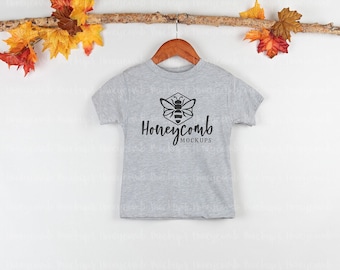 Bella Canvas 3001T Athletic HeatherMockup, Bella Canvas Toddler Mockup, Fall 3001T Mockup, Kids Shirt Mockup, Hanging Mockup, Hanging Mockup