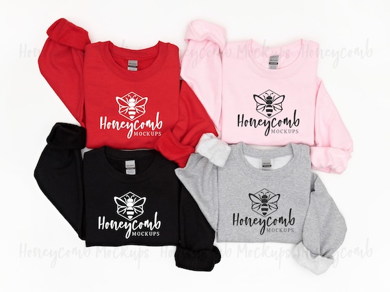 Gildan 18000 Group Mockup, Multiple Family Mockup Sweatshirt, Folded Sweatshirt Mockup, Group Sweatshirt Mockup, 18000 Christmas Mockup