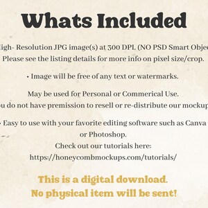 a poster with a description of what's included