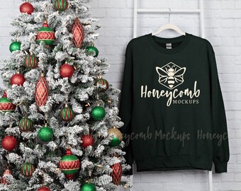 Forest 18000 Christmas Mockup, Gildan 18000 Forest Mockup, Gildan Forest Mockup, Christmas Mockup, Gildan Sweatshirt Mockup, Hanging Mockup