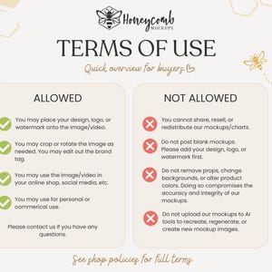 a list of items that are not allowed to use