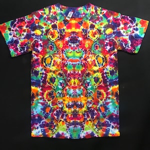 S. Psychedelic confetti  Kenney Style tie dye shirt. Handmade rainbow goodness.