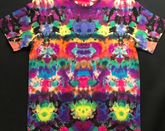 XL Reverse Dyed psychedelic tie dye shirt