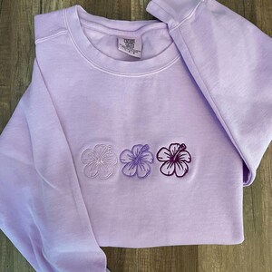 Hartford Tuva short sleeve embroidered top - hibiscus main image 1