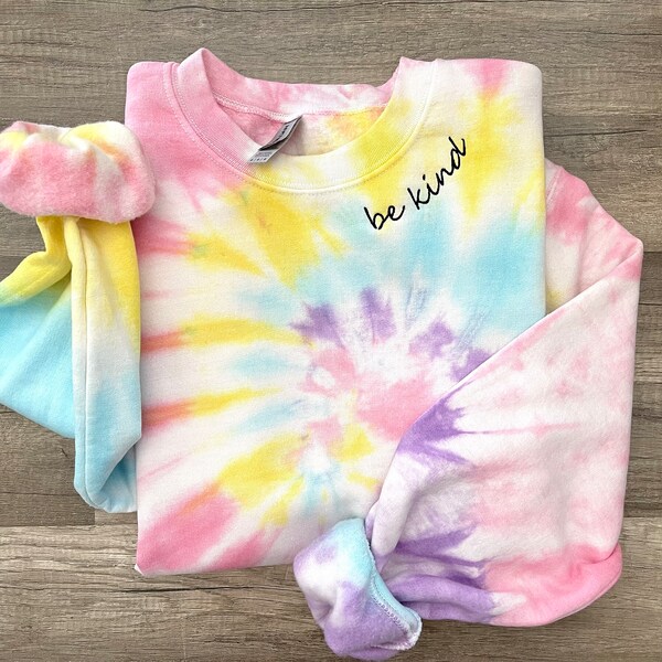 USA STITCH Embroidered Tie-Dye Sweatshirt