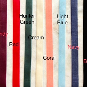 Velvet Skinny Long Bows ,Long Tail Skinny Velvet Bow, Double tail skinny velvet bows, Several colors available image 7