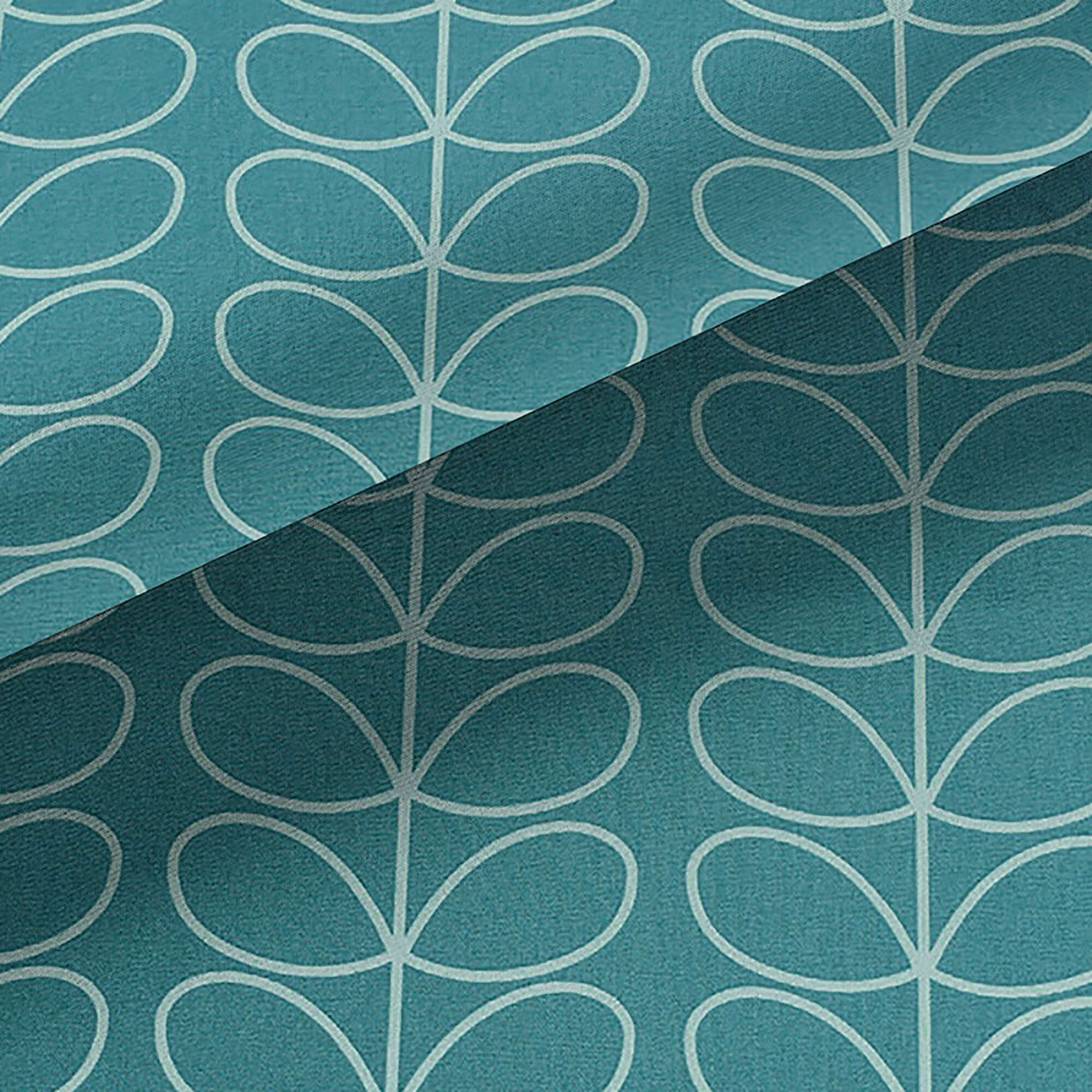 Linear Stem Duck Egg Orla Kiely Fabric By The Metre Designer Etsy