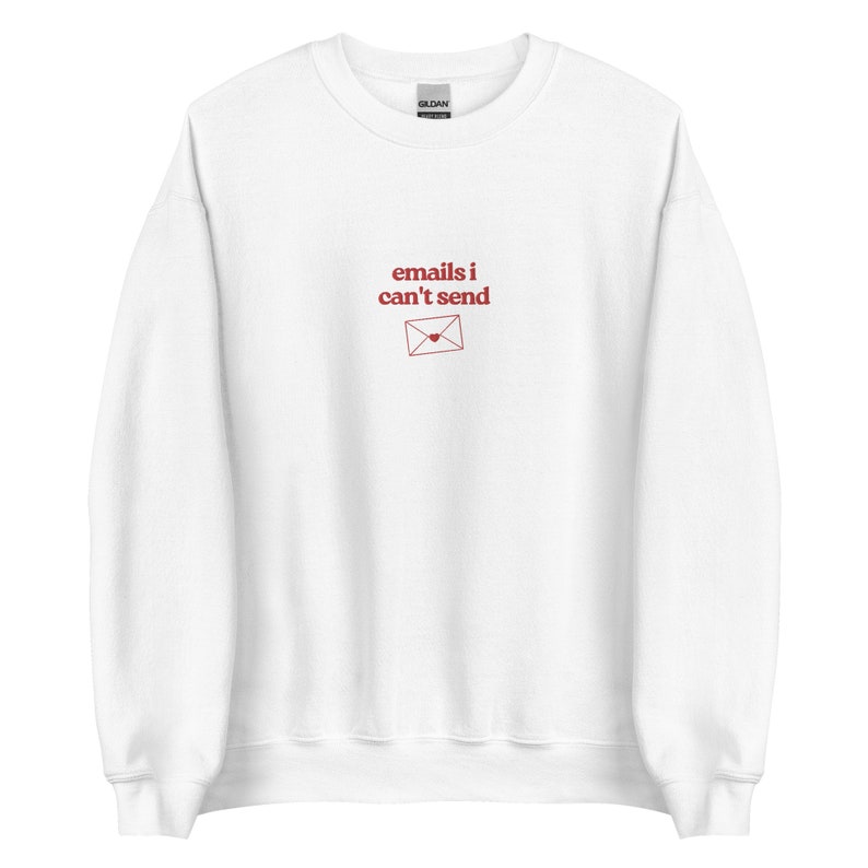 Emails I Can't Send Embroidered Sweatshirt Sabrina - Etsy