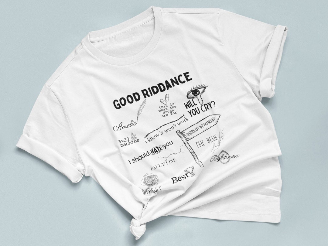 Good Riddance Tracklist T-shirt Gracie Abrams - Etsy