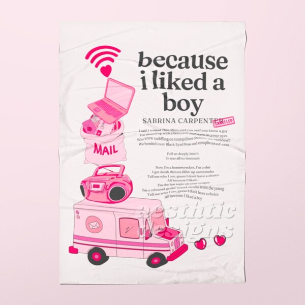 Because i liked a boy poster etsy