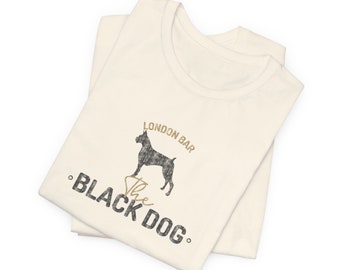 The Black Dog Bar T-Shirt Taylor TTPD Subtle Minimalist Merch