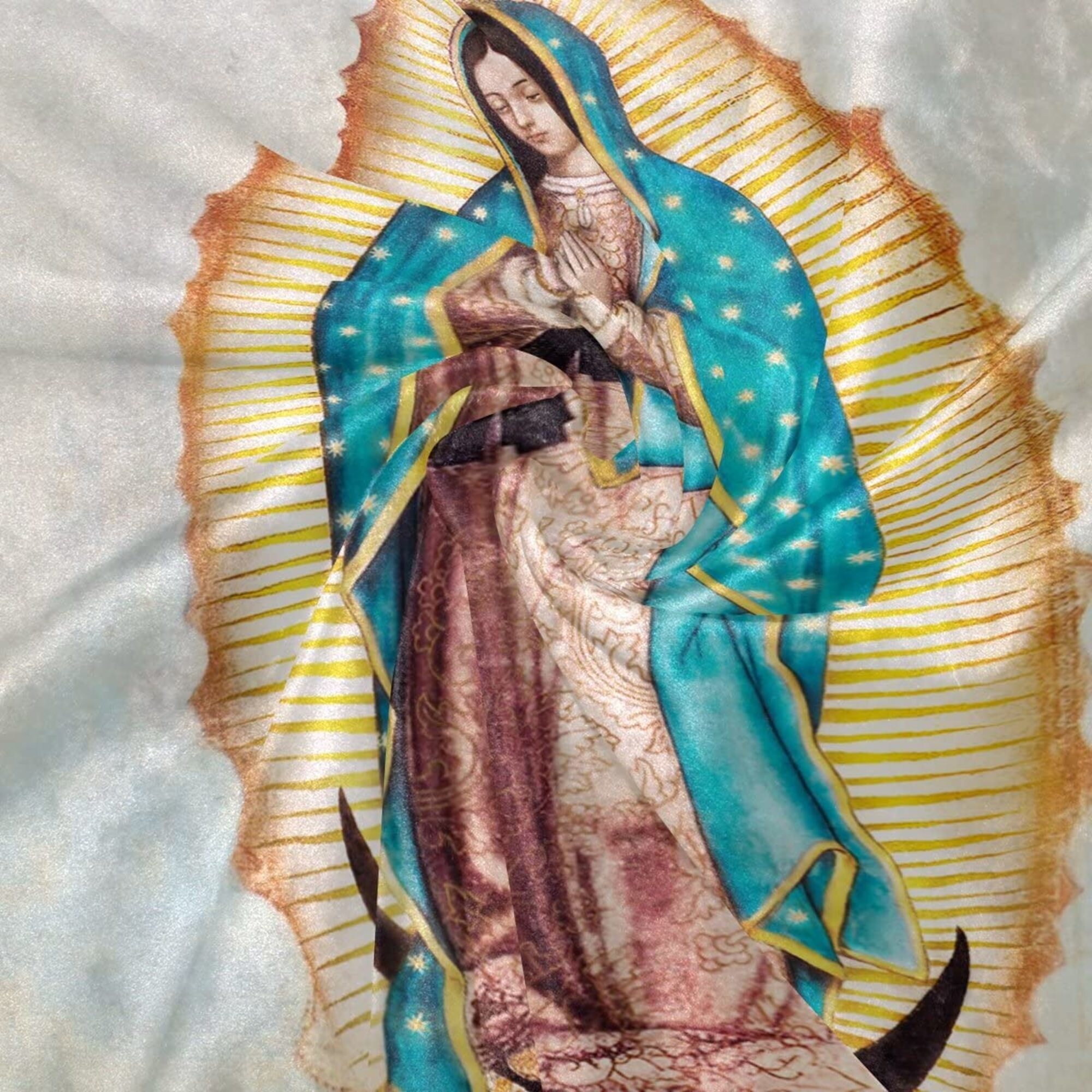 Virgin Mary Print Blanket 50 60 Etsy UK