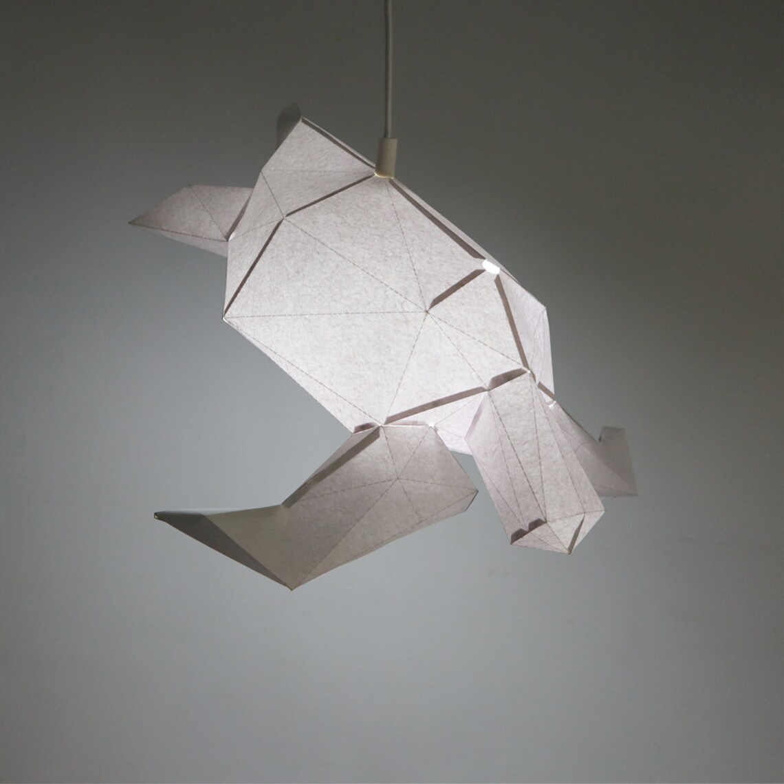 Sea Turtle DIY Papercraft Kit Origami Lantern DIY Lamp Kids Room Light ...