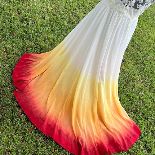 2 Color Dress Dip Dyeing Service Etsy