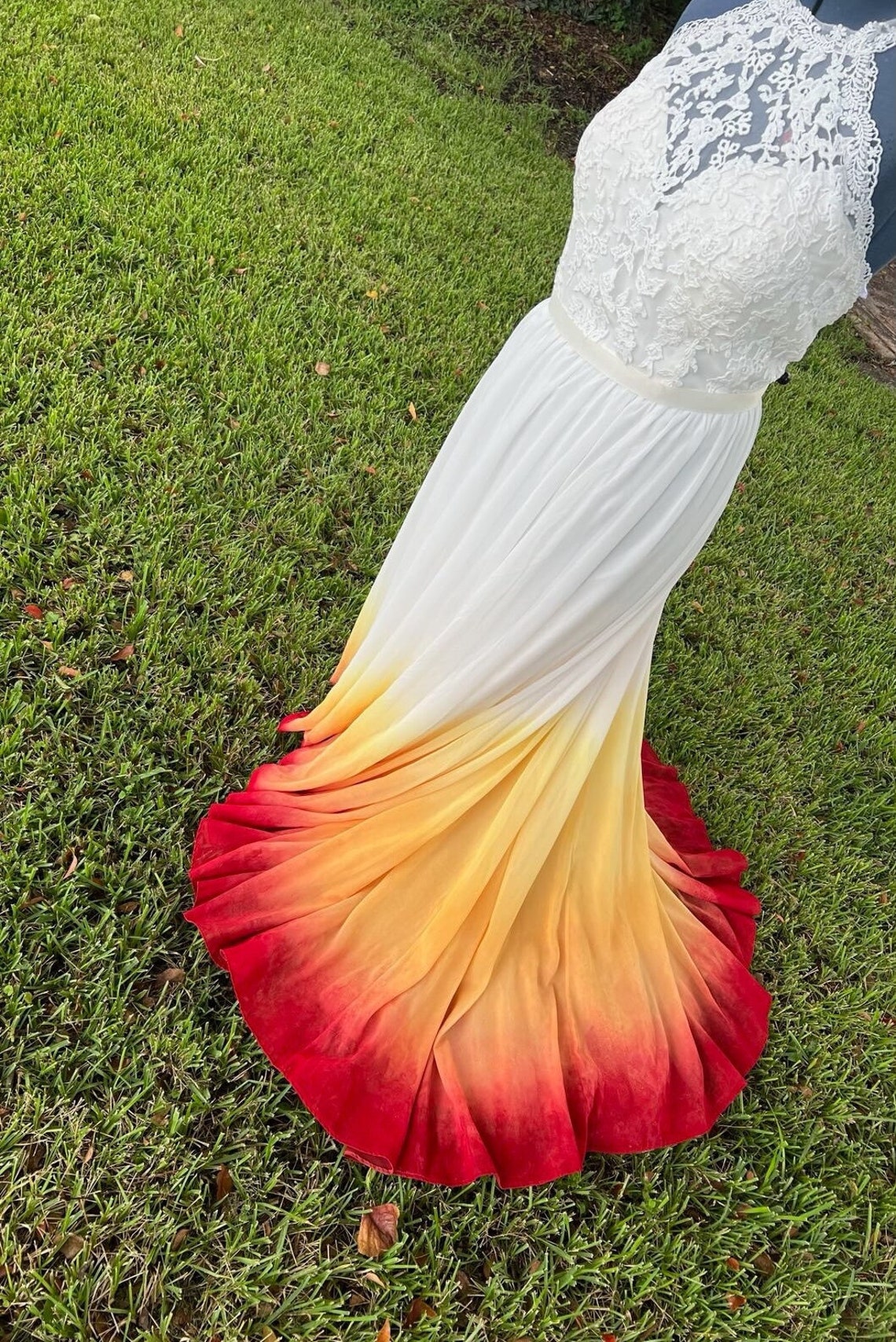 2 Color Dress Dip Dyeing Service - Etsy