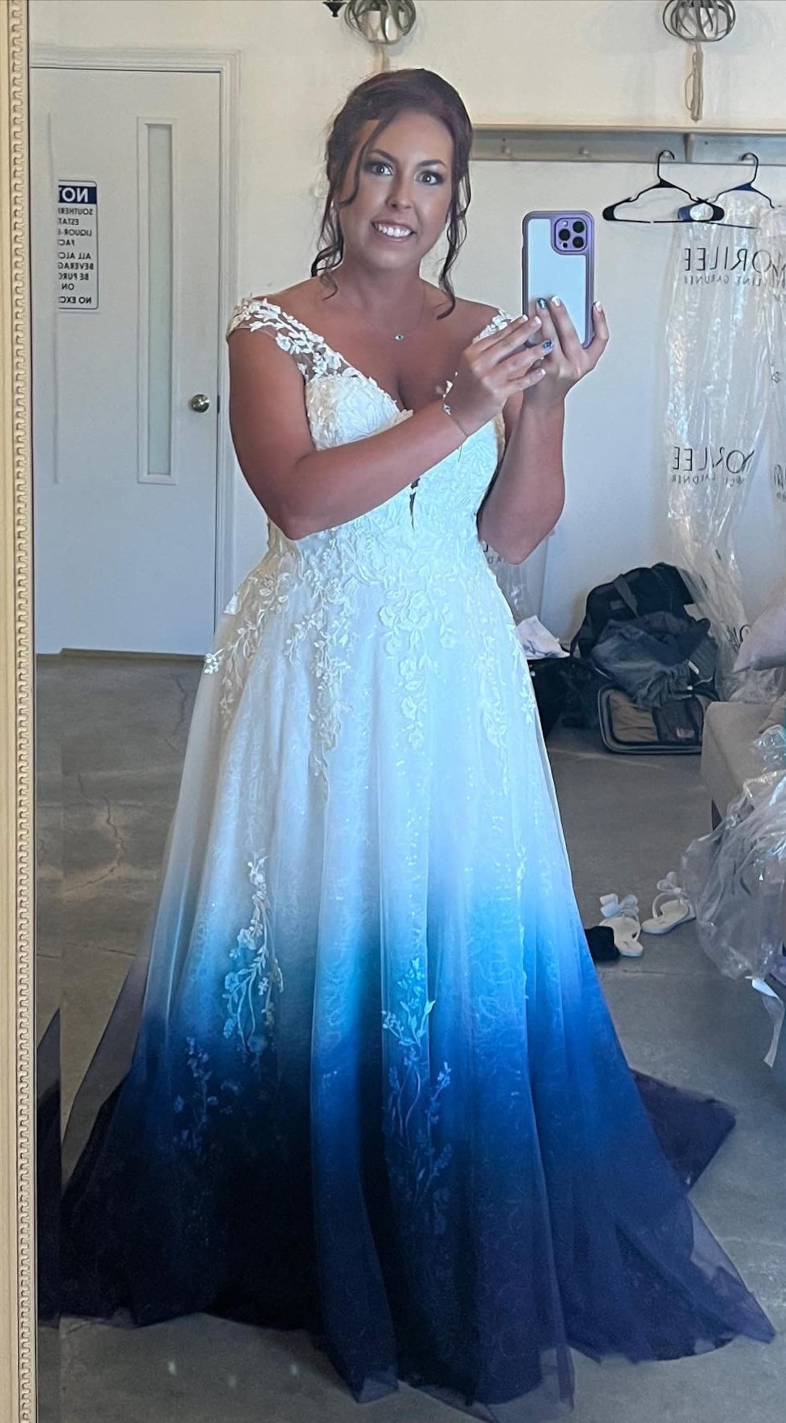 3 Color Dress Dip Dyeing Service Etsy