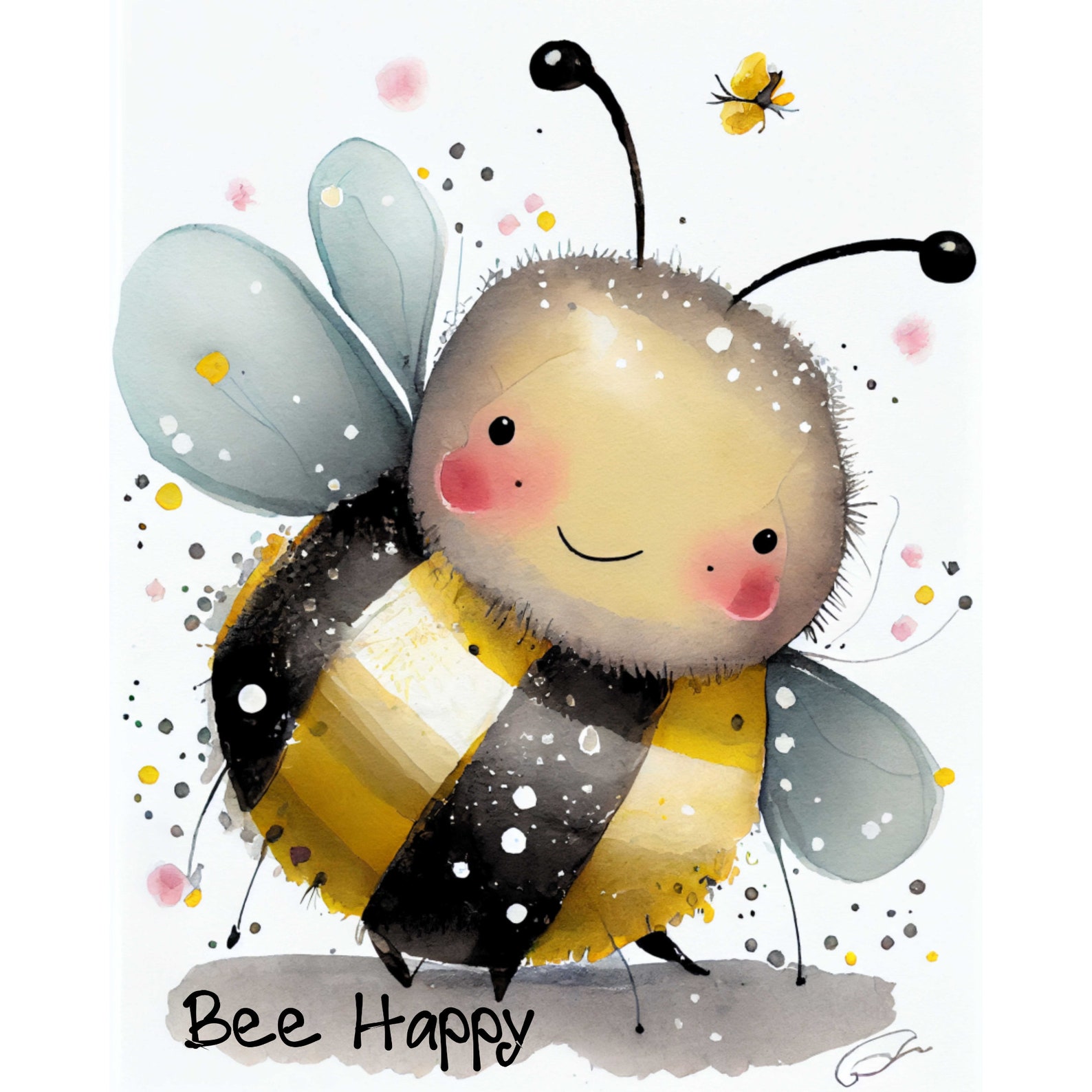 Bumble Bee Decor / Honey Bee Prints / Childrens Neutral Wall Art / Bee ...