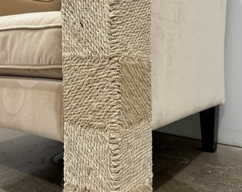 Handmade Couch Corner Cat Scratcher: Sisal Rope Pet Furniture