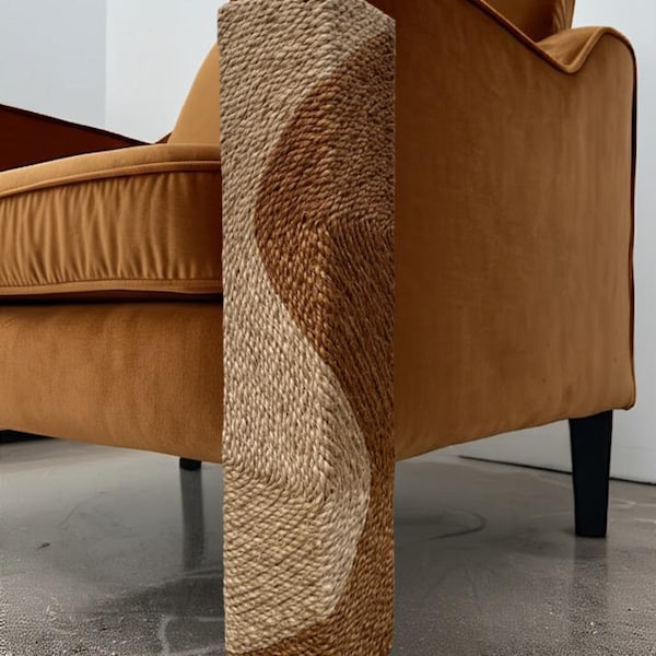 Cat corner Couch Scratcher: Handmade Sisal Corner Protector