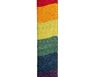 Rainbow Sisal Wall Cat Scratcher: Handmade Pet Furniture