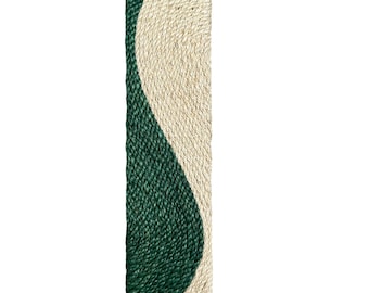 Handmade Sisal Wall Cat Scratcher: Green & Natural Fiber