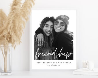 Poster Freundschaft, Geschenk Poster Beste Freundin, Definition Beste Freundin Geburtstagsgeschenk Für Sie, Personalisierte Geschenke