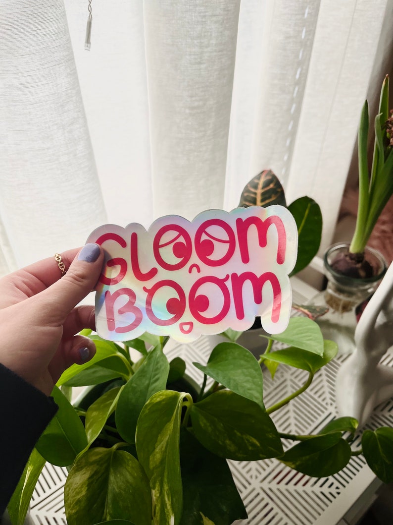 Gloomboom Logo Vinyl Holographic Sticker 3.75 X | Etsy
