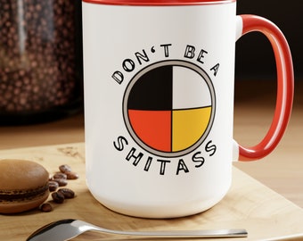 Rez Dogs Medicine Wheel ceramic mug