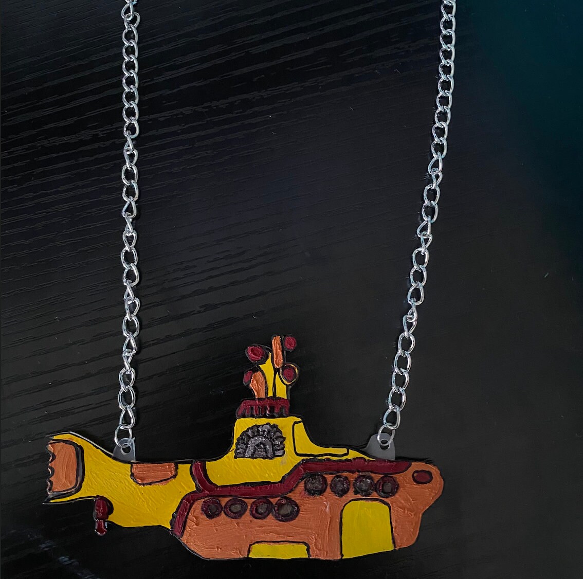 Yellow Submarine Necklace Etsy