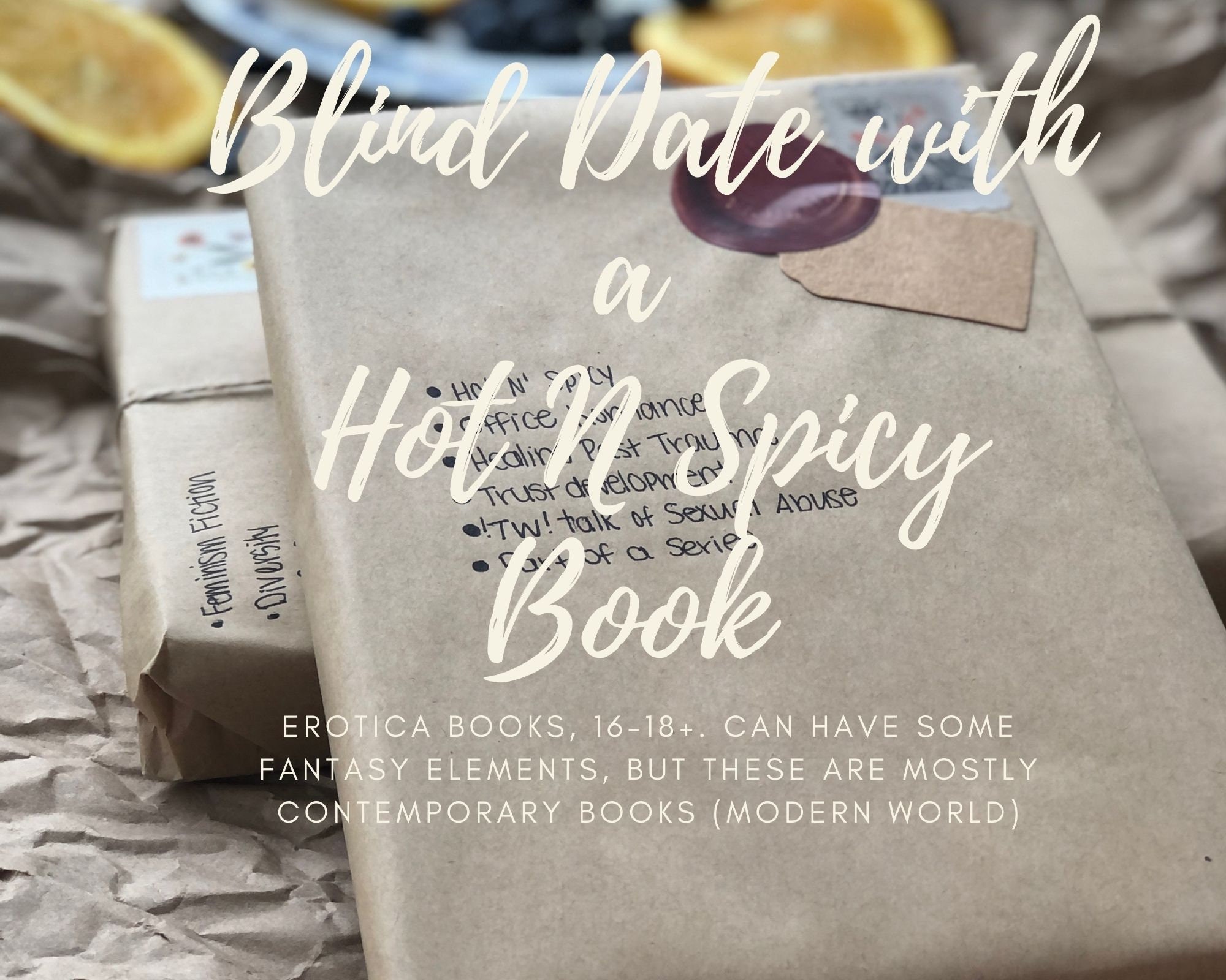 HOT N SPICY Blind date with a book, book lover gift ideas ,Mystery Bo…