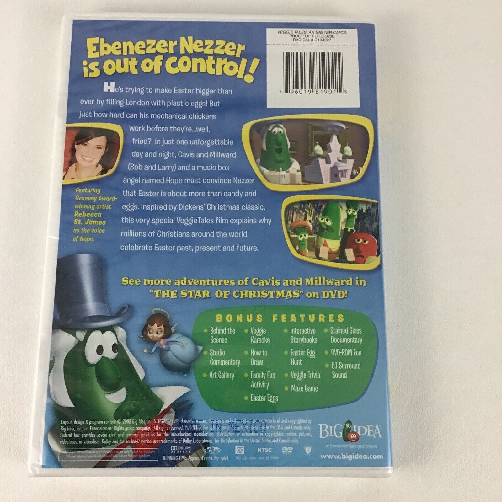 Veggietales an Easter Carol DVD Bonus Features Karaoke