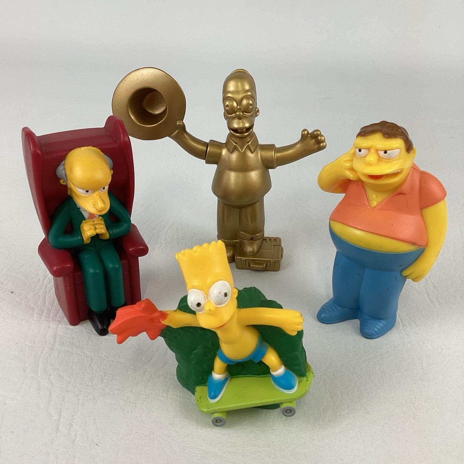 The Simpsons Movie Burger King Toy Figure Lot Bundle Mr Burns