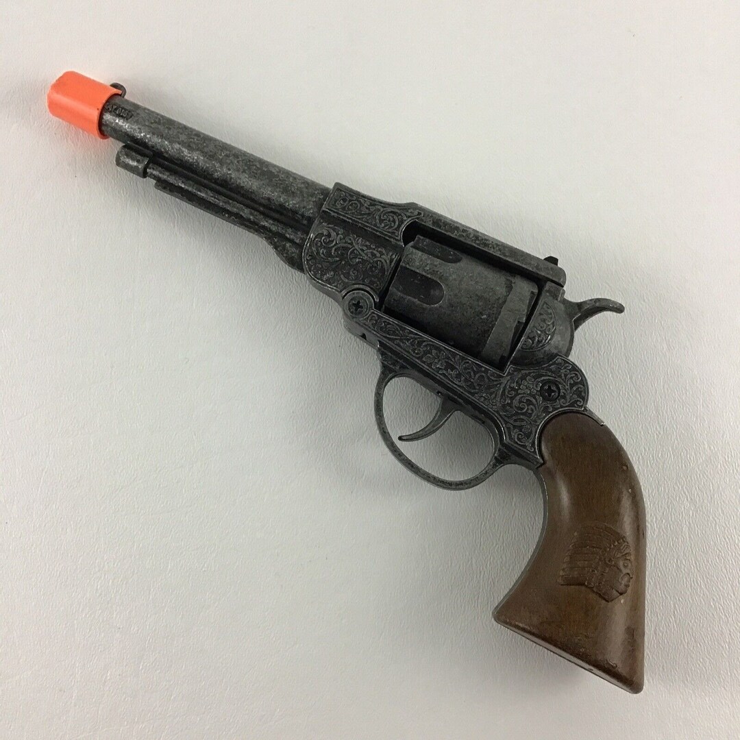 Vintage Edison Giocattoli 8 Shot Cap Gun Made in Italy Metal Etsy