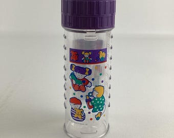 Playtex Baby Bottle Drop In Liner Purple Cap 8 Ounce Infant Feeding Vintage 1995