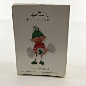 Hallmark Keepsake Christmas Tree Ornament Sweet Treat Elf Candy New