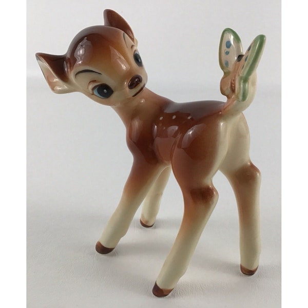 Vintage Walt Disney Productions Bambi Ceramic 5.5" Figurine Figure Japan 1970s