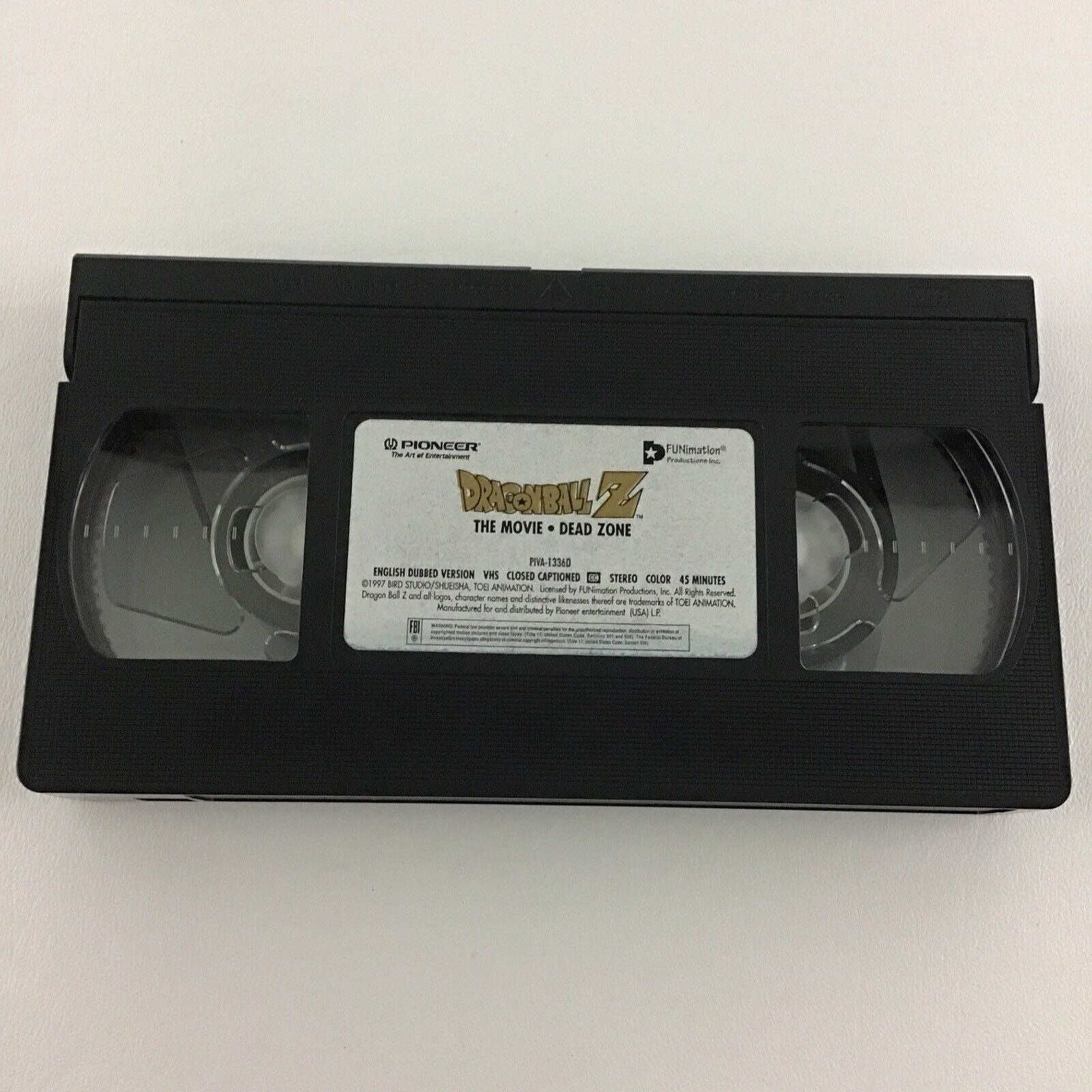Dragon Ball Z the Movie VHS Tape Dead Zone Anime Vintage