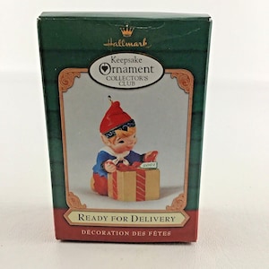 Hallmark Andenken Weihnachtsverzierung bereit zur Lieferung Collector Club New 2001