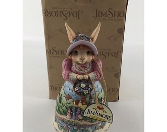 Jim Shore "Every Bunny Rejoice" Scena della chiesa del coniglio n. 4015582 Figurina n. 1