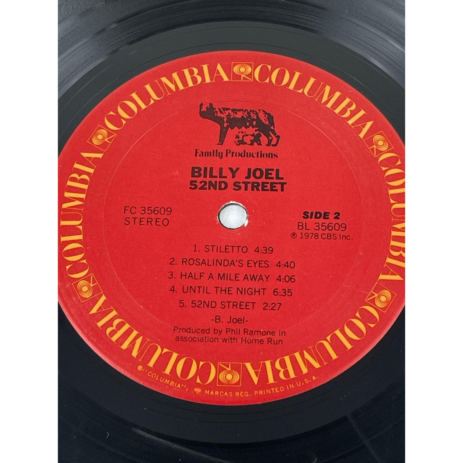 ビリー・ジョエル - 52nd Street LPレコード 1978年 コロンビア ジャズ