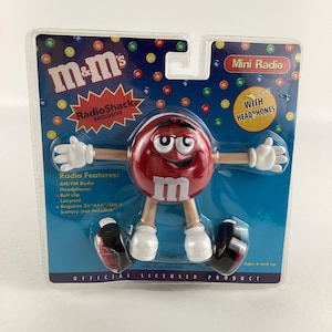 m&m'sラジオ m&m's mini radio FOR SALE Groovy Blue Radio 本体、ストラップ