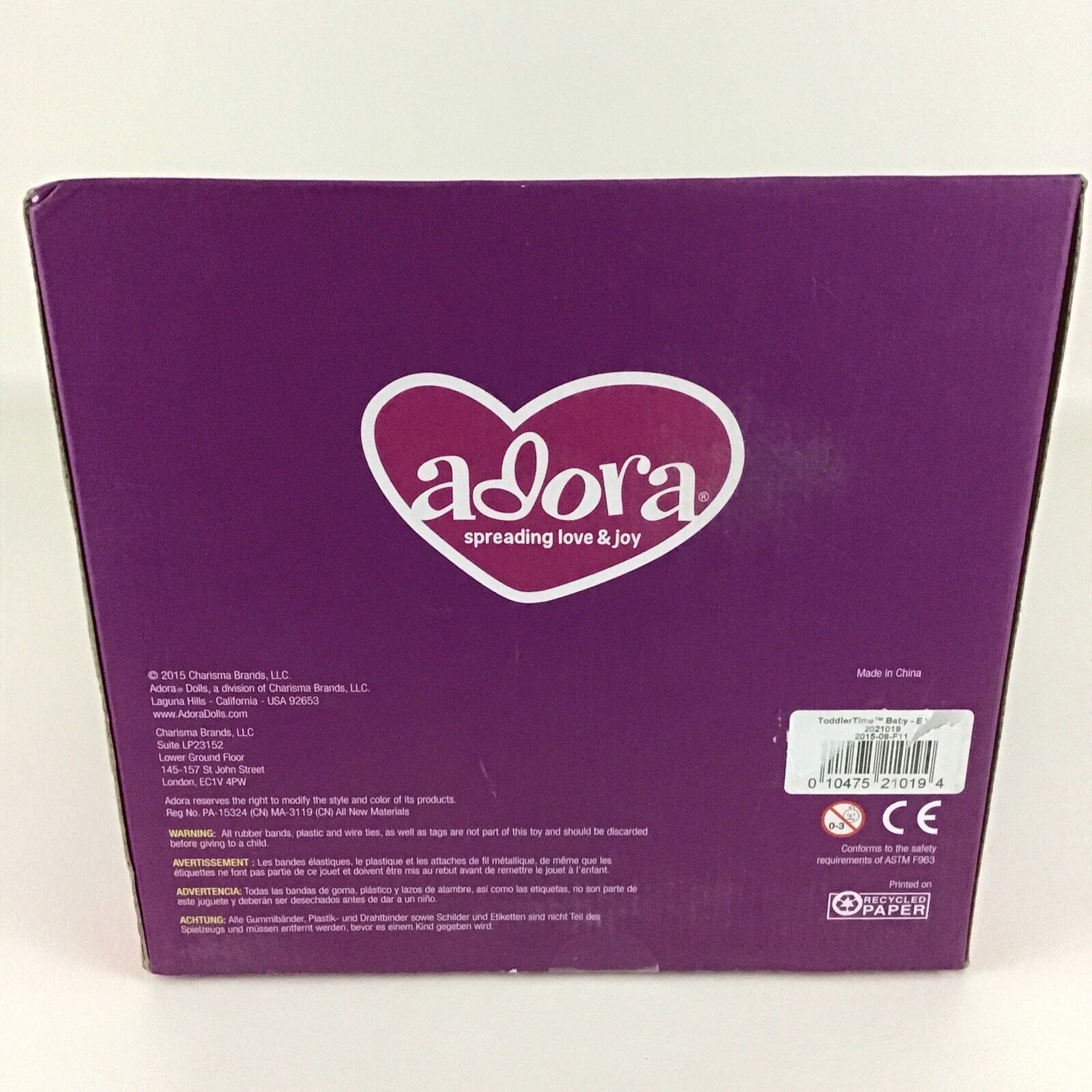 Charisma brands adora doll cheap