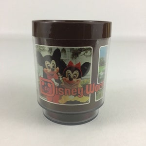 Disney World Insulated Mug Coffee Cup Souvenir Thermo-Serv Mickey Vintage 1970&#39;s