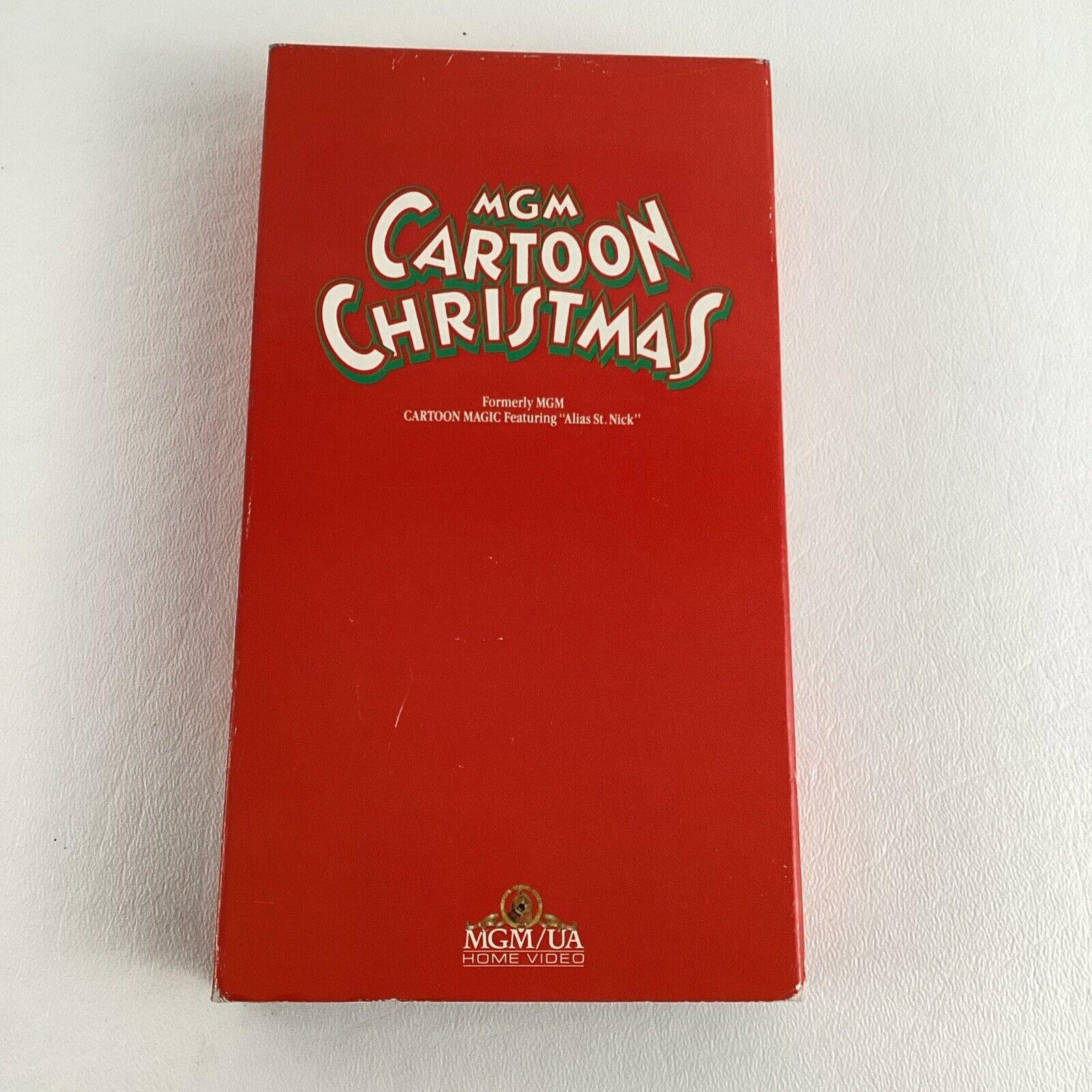 MGM Cartoon Christmas VHS Tape Historical Animated Classic Alias St Nick Vintage
