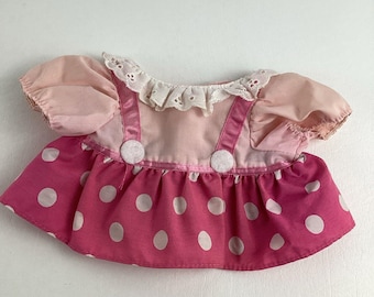 Vestido de repuesto de Minnie Mouse de Little Boppers de Worlds Of Wonder, vintage, 1987